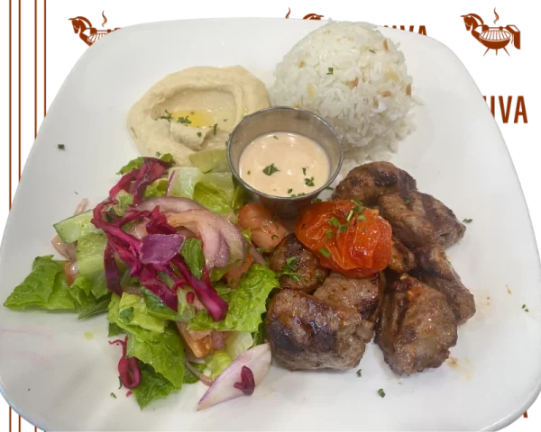 Lamb Shish Kebab Plate