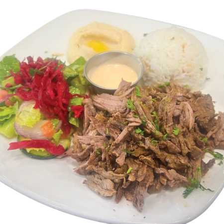 Beef & Lamb Gyros Plate – Truva Mediterranean grill